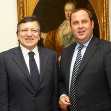 Treffen Finanzminister Pröll mit EU-KommPräsident Barroso 151009