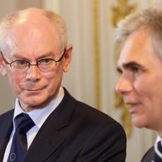 Treffen Bundeskanzler Faymann mit EU-ratspräsident Van Rompuy 161112