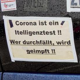 Anti-Coronamssnahmen Demonstration in Wien 290122