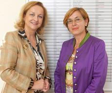 Finanzministerin Maria Fekter besucht UFS 280911