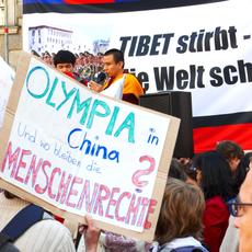 Tibet Demonstration in Wien 310308