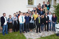 Minister Biltgen trifft lux. Studenten in Wien 260508
